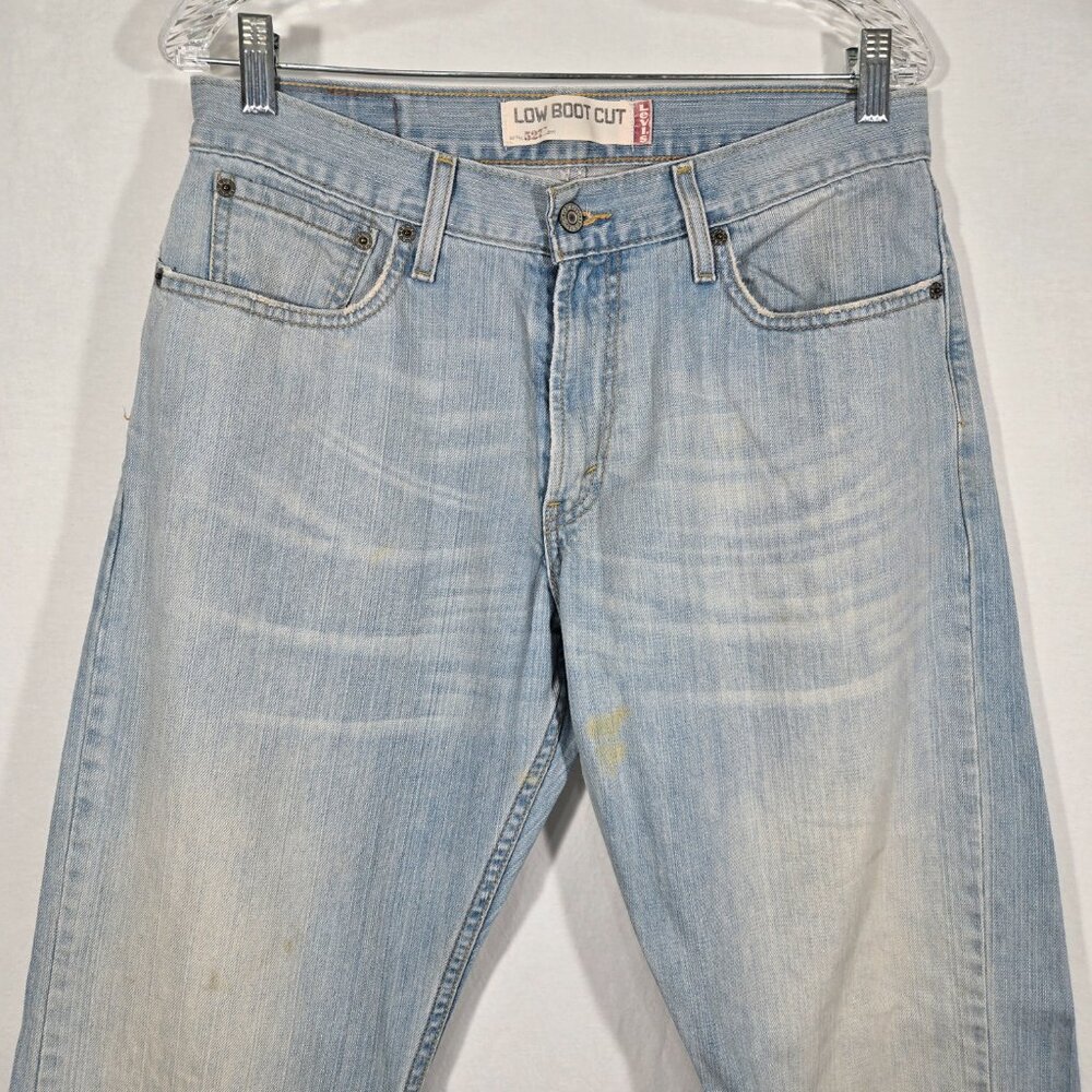 Vintage LEVI'S 527 Low Boot Cut Trash Yellowstone Heavy Duty Jeans Size W33 L32. - Picture 5 of 17